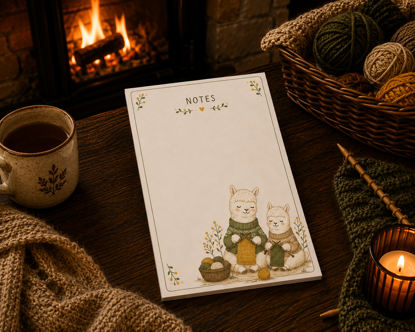 Knitting alpacas Notepad